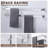2-Tier Stainless Steel Wall Mounted Square Towel Rack With Concealed Mounting Hardware Staggered Two Rod Towel Rack-111715627-111715629
