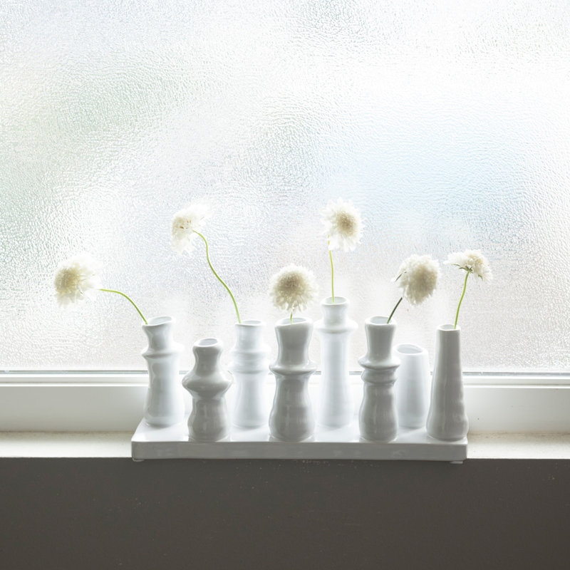 Vase en grès avec 8 sections