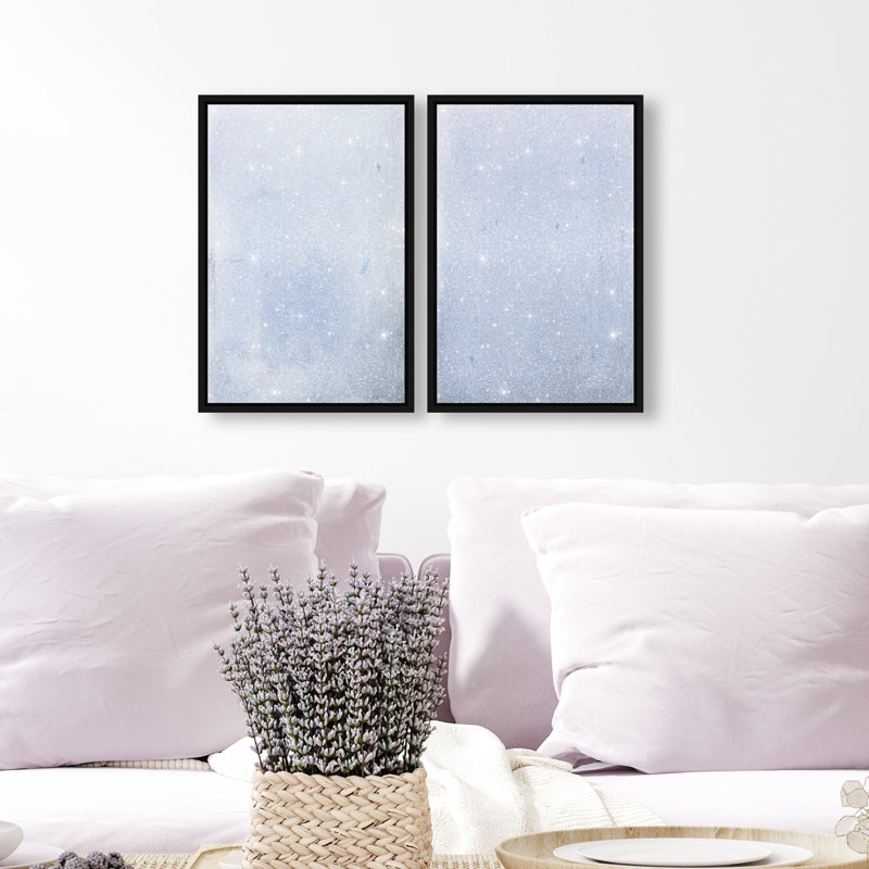 Calm Waters Set by Oliver Gal, 11"H x 16"W, Black Floater Frame