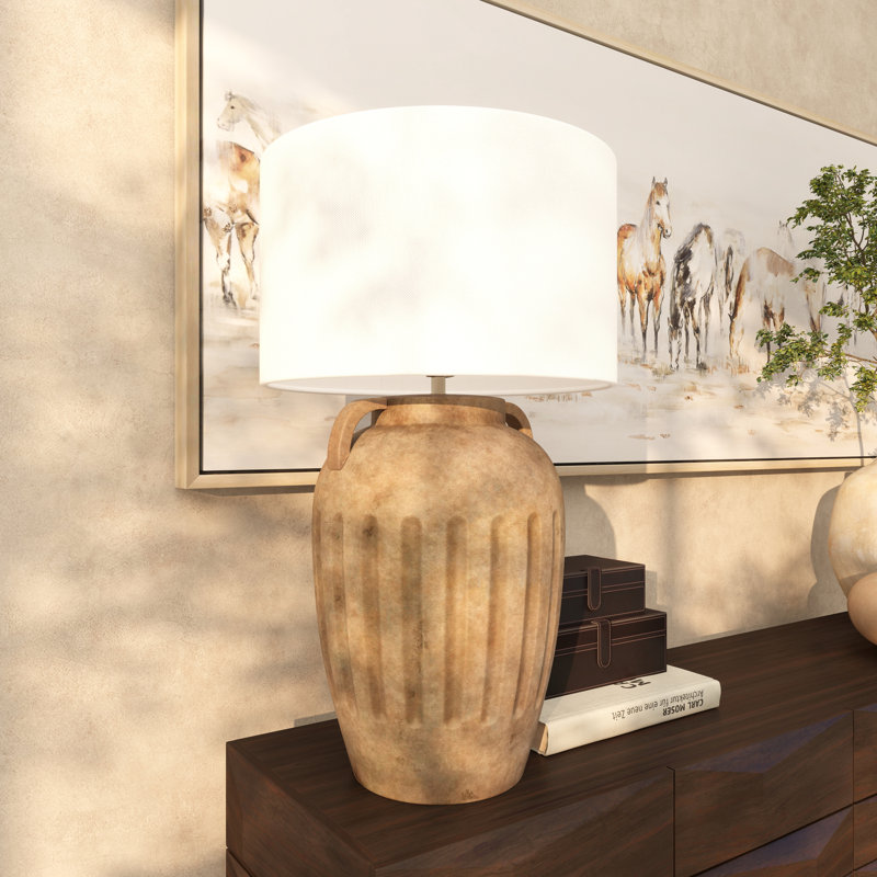 Lampe de table Bouley, Cuivre, H 28,5 po x l 16 po x P 16 po