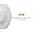 Endurathane Alexa Ceiling Medallion, 15"OD x 1 3/4"P (Fits Canopies up to 3"), Factory Primed-27783553