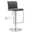 Upholstered Adjustable Height Counter Stool with Metal Frame-1881748251