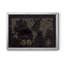«Black Gold Map» - Reproduction d'un cadre photo sur toile-87974267-87974271