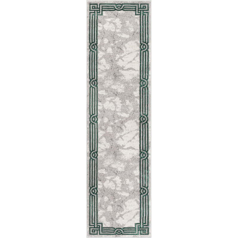 Tapis vert Kampen Fairmont Glam, Tapis de couloir 2 pi 7 po x 9 pi 10 po