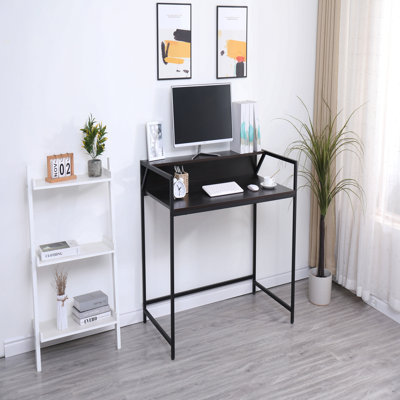 Black Console Table Narrow Modern Entryway Table Small Behind Couch Table Skinny Sofa Table Hallway Table For Living Room Foyer Bedroom Corridor Office