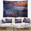 Tapisserie en polyester ciel et vagues de pluie avec accessoires suspendus inclus-28489379