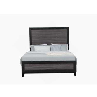 Grand lit Soluto gris et noir