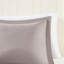 Édredon très grand 3M, 2 taies décoratives, gris, réversible, gris-121234624-121234626