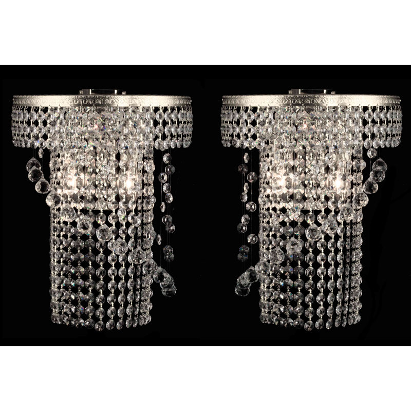 Plafonnier encastré 2 lumières, Nickel