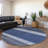 Chantissa Blue Washable Indoor-Outdoor Rug - LOOMLAN-962368636