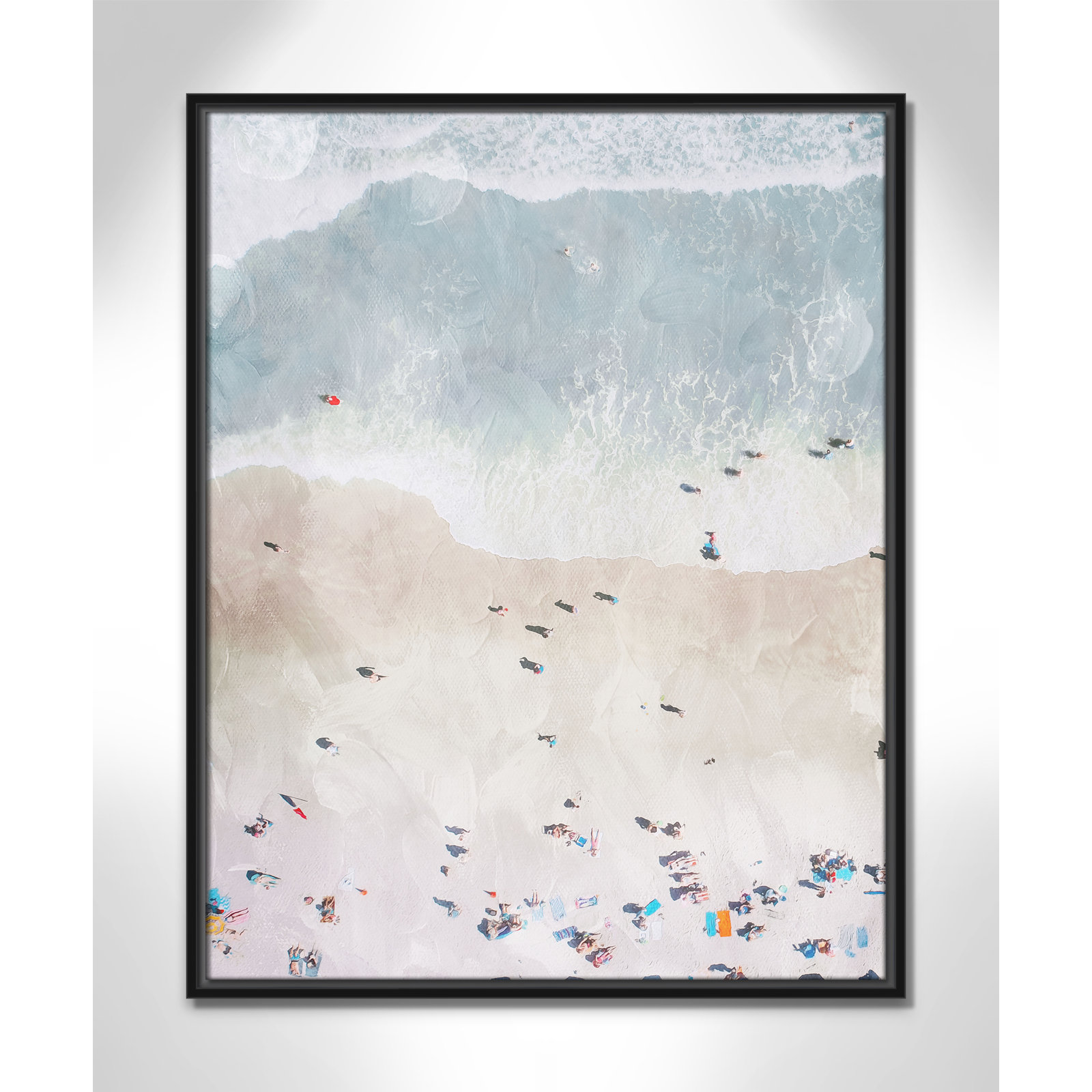 Beaching Out I Print by Milli Villa, 23.5'' W x 29.5'' H, Black Floater