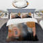 Ensemble de housse de couette or et blanc Abstract Shapes Harmony IV - Abstract Shapes-101245352