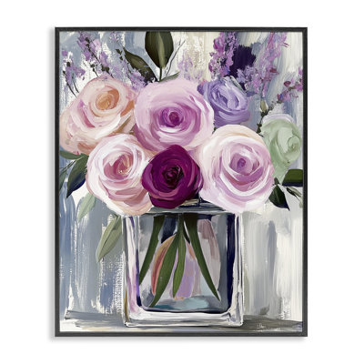 Bouquet in Cubic Vase Giclee Art, design by Annabelle Hall