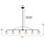 Lustre spoutnik 6 lumières Dimmablesu