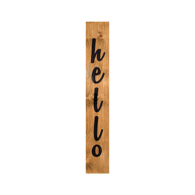 Coussin de porche Simply Hello, 59 po x 7,25 po, 59" H x 7.25" W x 0.75" D
