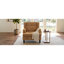 Fauteuil d'appoint rembourré capitonné pour le salon et la chambre à coucher, orange-1717626540