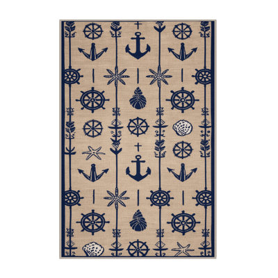  Tapis bord de mer classique lavable Beach House