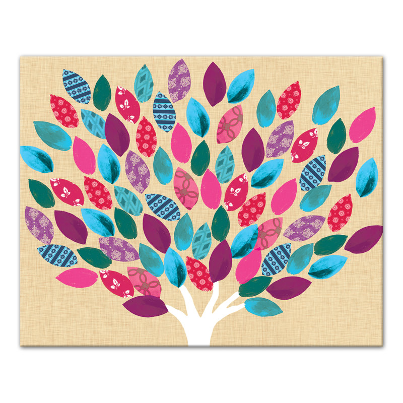Art sur toile arborescent Belanger, H 8 po x l 10 po x P 1,25 po