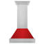 Hotte murale en acier inoxydable satiné avec poignée en acier inoxydable ZLINE ZLINE-66171055