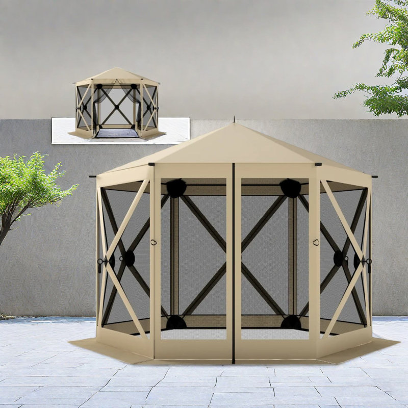 Spacious Pop-up Canopies & Gazebos With Modern Mesh Design For Camping