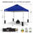 10 Ft. W x 10 Ft. D Metal Pop Up Canopy Tent with One Push Setup-108989415