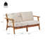 Ensemble de canapés de patio durables, bois d'acacia, style moderne pour l'extérieur