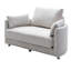 Lin beige réglable, canapé-lit à 3 places pour divers besoins, canapé-lit convertible à différentes positions, une expérience reposante, une chaise longue et un lit