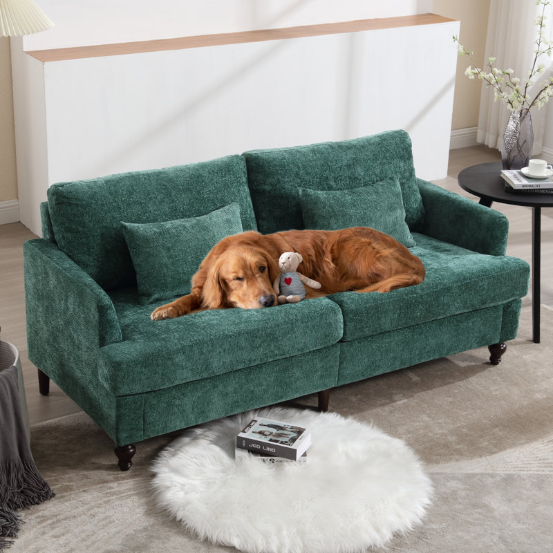 Chenille 32,68 po Deleesa, Chenille verte
