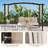 10 Ft. W x 10 Ft. D Steel Pergola with Canopy