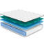 Matelas simple 11 po, blanc, hauteur 45 po, matelas mi-ferme, blanc, 73,33 po x 38,9 po 10,94 po, 56,57 lb-118827396