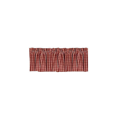 Ching Cotton Blend Checkered Window Valance