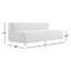 Canapé de patio extérieur sans accoudoirs 9 po 72 po-45372545
