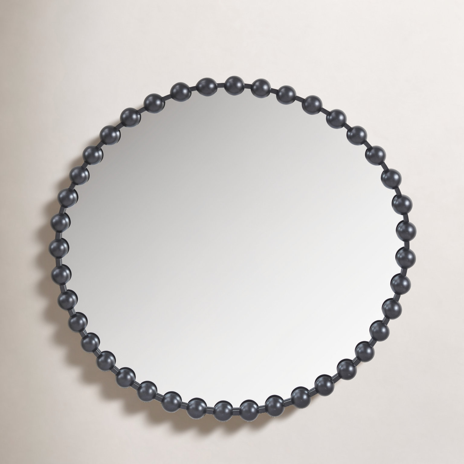 Marlowe Accent Mirror, 36" x 36", Black