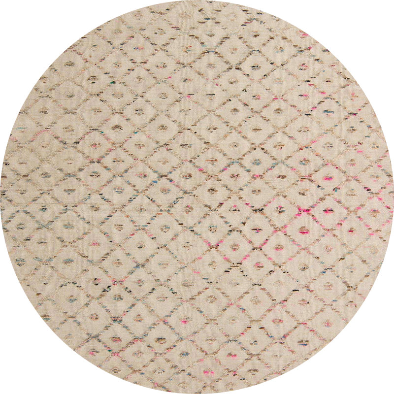 Abstract Indoor Rug, Round 5'