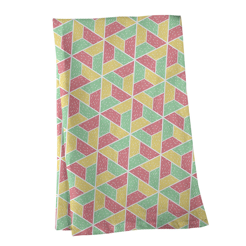 Mcguigan Tea Towel Kitchen Towel, Green/Pink, Cotton Twill