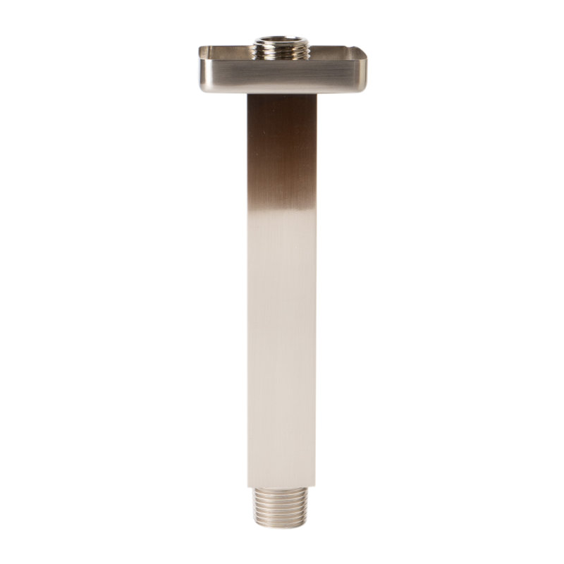 Brushed Nickel 6" Square Ceiling Shower Arm