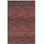 Tapis rouge / brun en laine Hossain-1888967