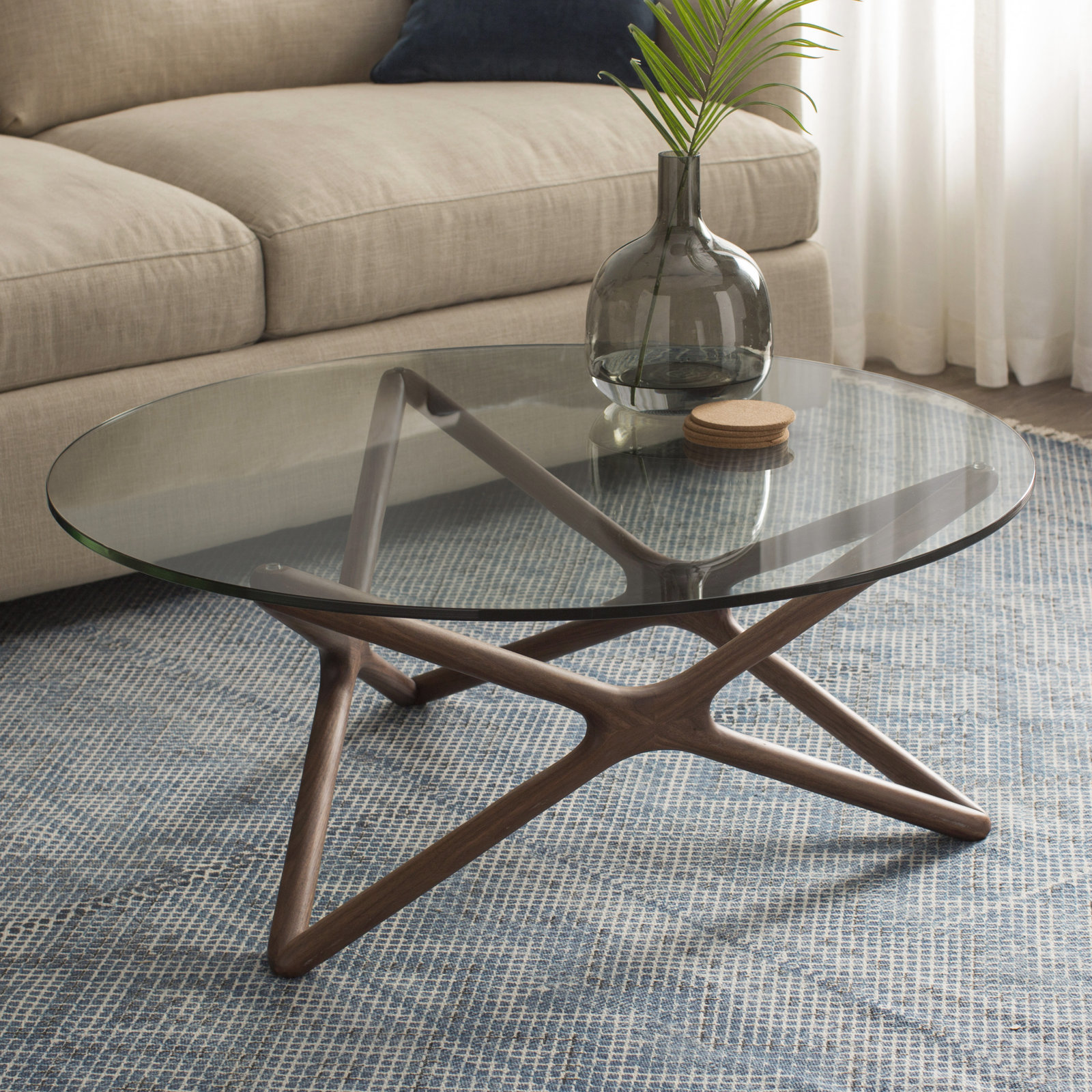 Lark 40" Coffee Table, Walnut