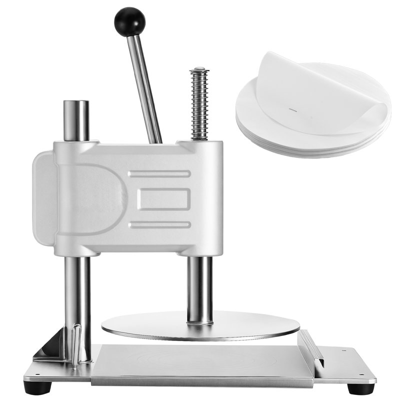Presse-pâte à pizza manuelle en acier inoxydable 9,5 po