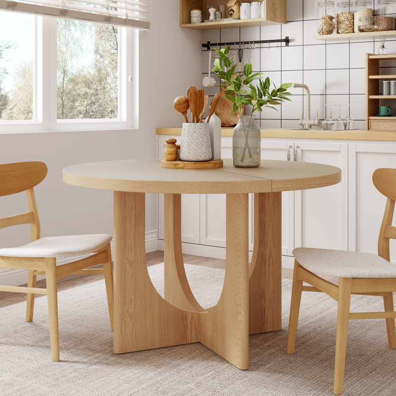 Vance 48" Round Dining Table, Natural