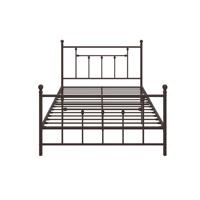 Eastford Metal Bed Frame with Vintage Headboard, Double (4'6), Bronze