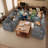 127.5'' Large U-shaped Modular Sectional Couch, Modern Upholstered Sectional Sofa For Living Room, Office, Bedroom, Comfy Cloud Couch-1925450928