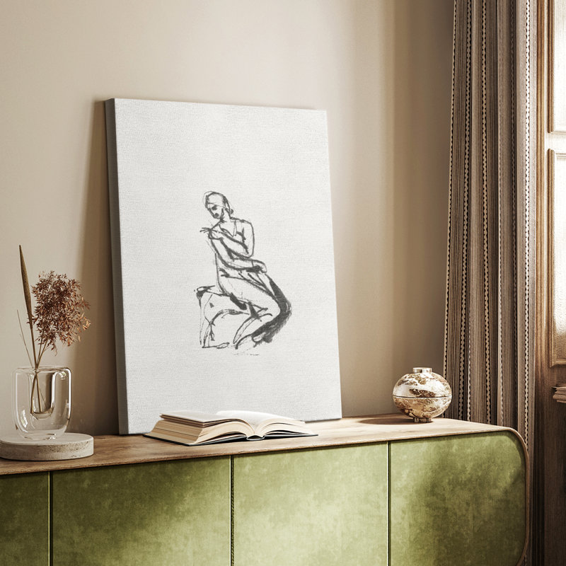 Croquis rétro XC III - galerie Cavas sur mesure, H 18 po x l 12 po