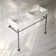 Claire 48" Double Basin Console Sink With Legs