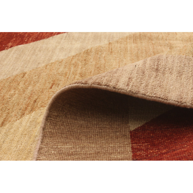 Deprato One-of-a-Kind 6'6" X 10'3" New Age Wool Area Rug in Tan