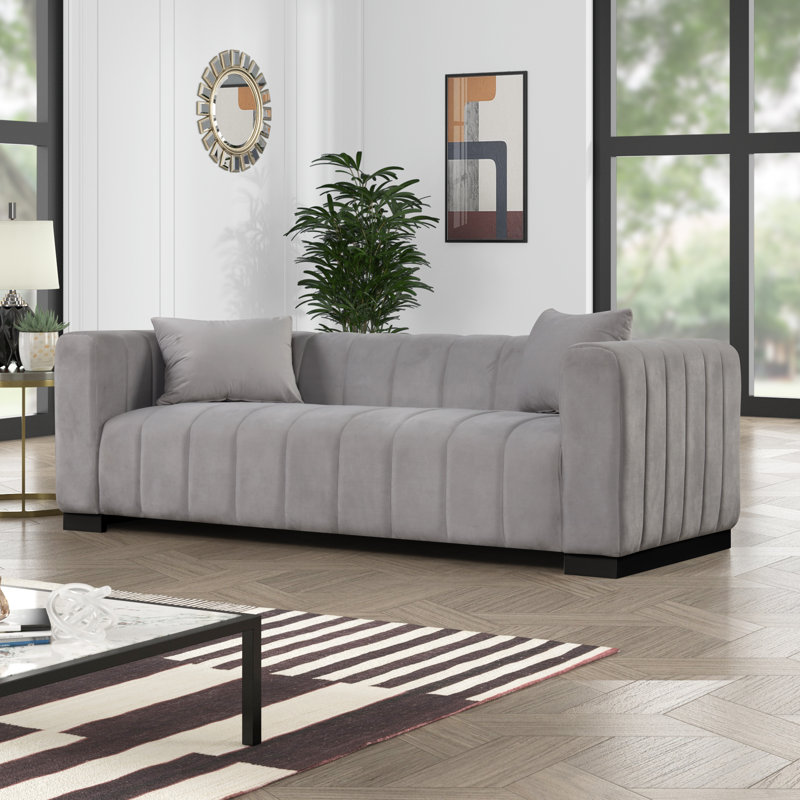 Deakyne 3 - Piece Living Room Set, Black, Light Gray