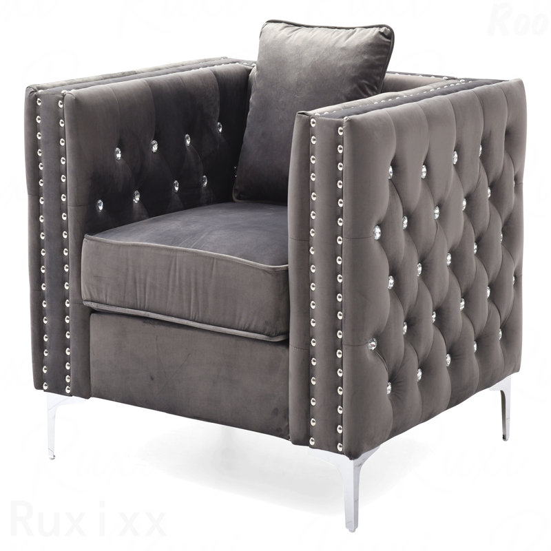 G822A-C, chaise parfaite pour les salons modernes, GRIS