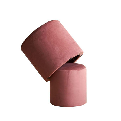 Halsey 50cm Wide Tufted Pouf Ottoman