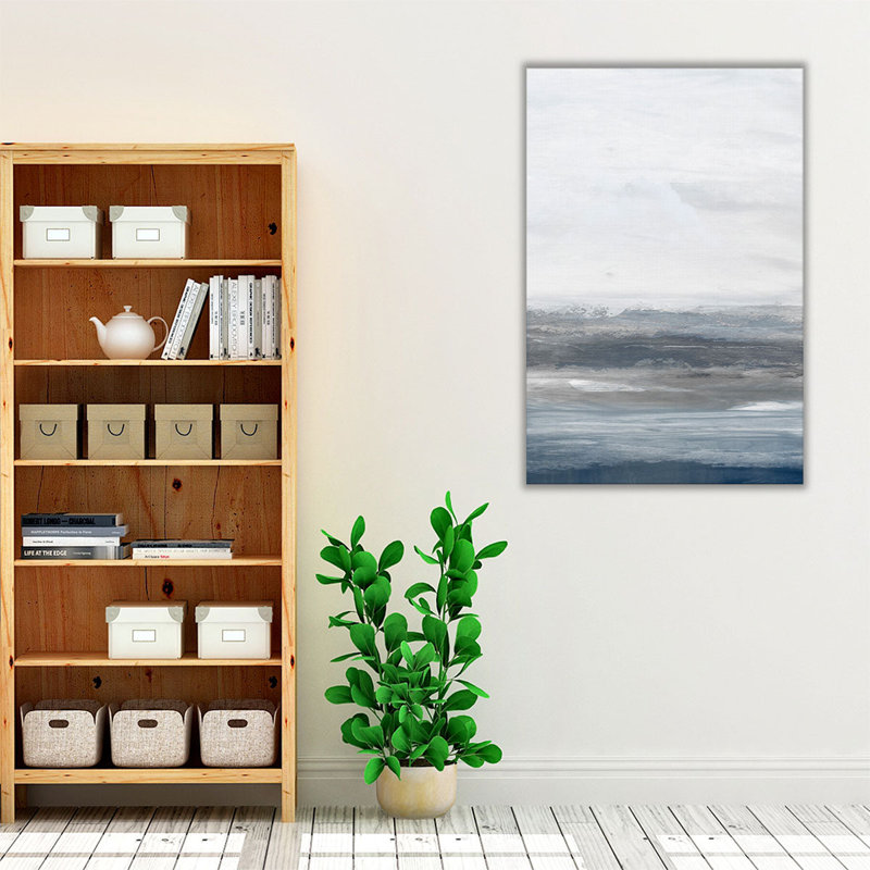 Distorded Oceanscape 1 - reproduction d'art sur toile, H 24 po x l 16 po
