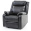 Élégant fauteuil inclinable rembourré rouge pour plus de confort-135734496
